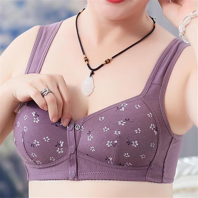 Rose Bra Wireless Front Button Bras For Women